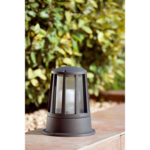 Faro Surat - 1 Licht Buitenlamp Sokkel Licht Donkergrijs IP54, E27