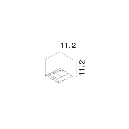 Merano Chicago 2-lichts up-down wandlamp voor buiten zwart aluminium LED 2x3W 510Lm 3000K verstelbaar IP54