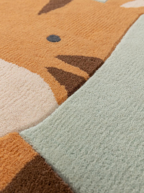 benuta kindervloerkleed Savannah - veelkleurig - 115x120 cm