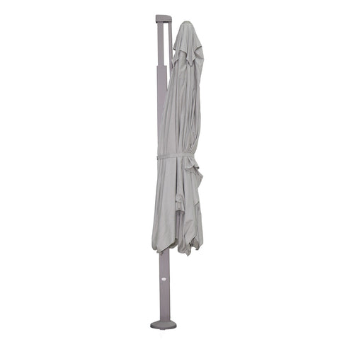 Garden Impressions Hawaii Emperor telescoop zweefparasol 300x400 taupe/zand