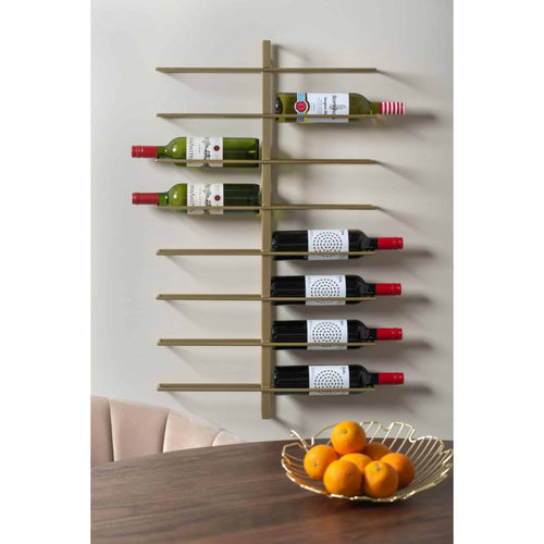 Present Time wijnrek Dual - goud - 52x8.5x90cm - vtwonen shop