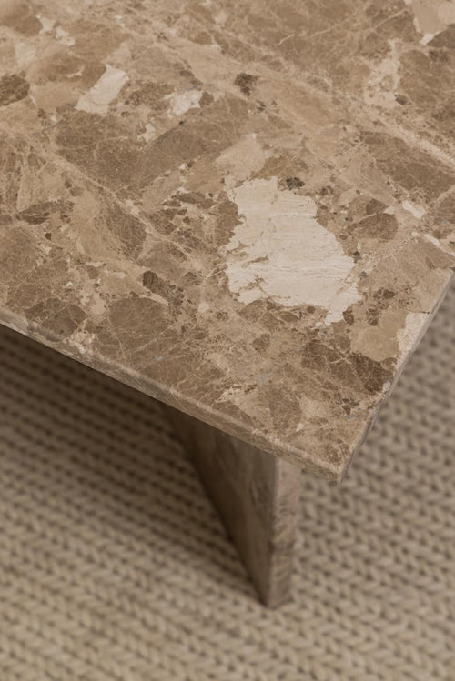 Loff Design Salontafel Jukaa - 140 x 70 cm - Beige marmer - vtwonen shop