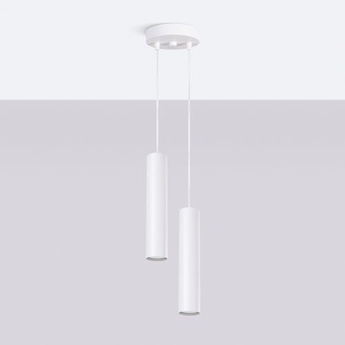 Sollux Lighting Hanglamp LAGOS 2P wit - 15x15x118cm