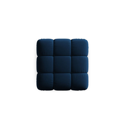 Cosmopolitan Design - Poef Cortina flueel koningsblauw - 94x94x43cm