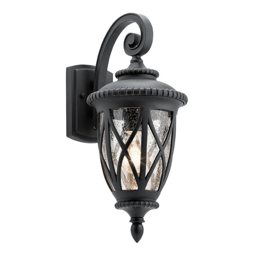 Elstead Admirals Cove 1-lichts wandlantaarn voor buiten, zwart getextureerd, IP44, E27