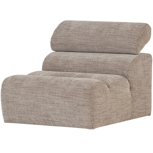 WOOOD 1-zits element bank Novi - Polyester - Naturel Melange - 86x82x113