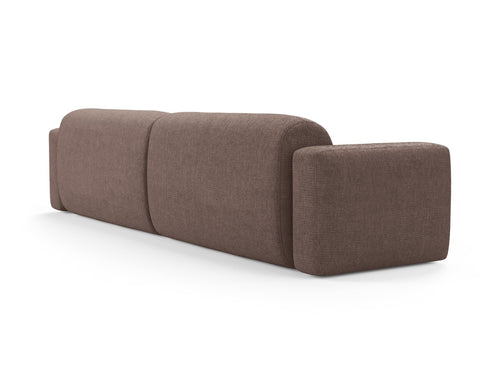 Cosmopolitan Design Modulaire bank Strino 4-zits, structurele stof cappuccino - 98x240x78cm