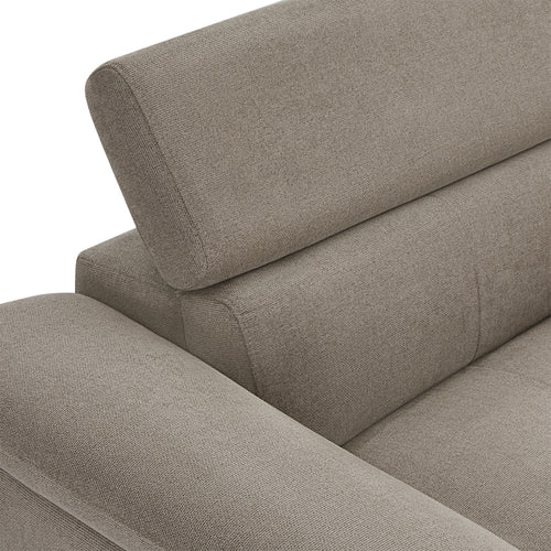 Furnhouse chaise longue bank links Betis - Taupe - Stof - 95x290x90