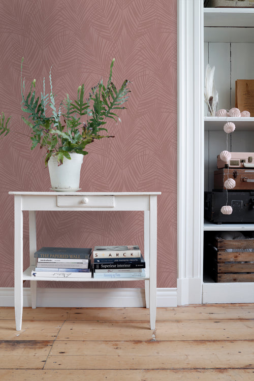 ESTAhome behang palmbladeren oudroze - 53 cm x 10.05 m - 131220 - vtwonen shop