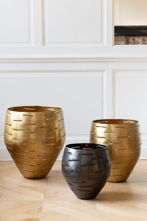 J-Line windlicht - metaal - goud - 3 stuks - vtwonen shop