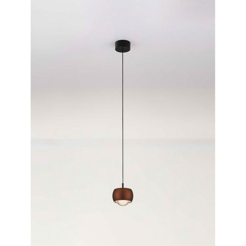 Nova Luce CONGA Slanke hanglamp voor plafond, koffiekleurige LED, 13W, 922lm, 3000K