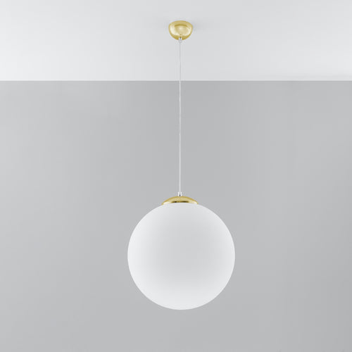 Sollux Lighting Hanglamp UGO 40 goudkleurig - 40x40x130cm