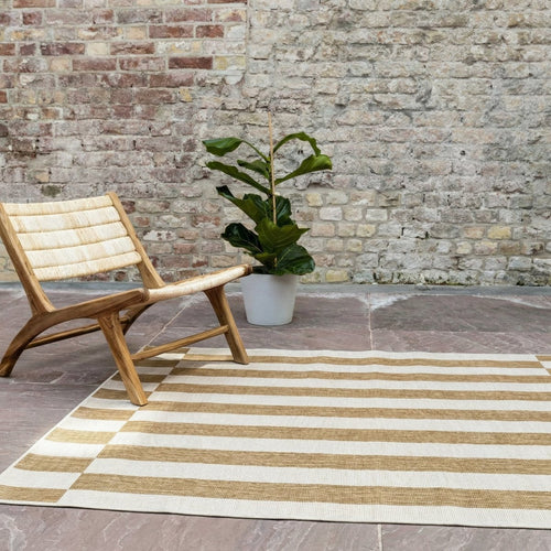 Buitenkleed Metro Stripe Jute - Interieur05