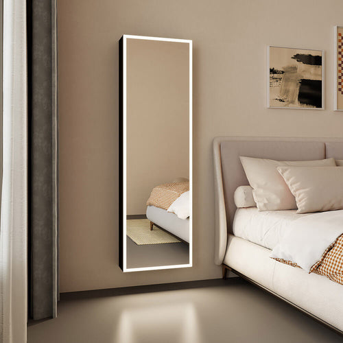 HOME DELUXE LED-spiegelkast OSMO zwart - 50 x 160 cm - vtwonen shop