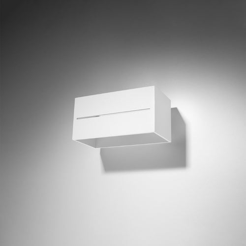 Sollux Lighting Wandlamp LOBO MAXI wit - 20x12x10cm