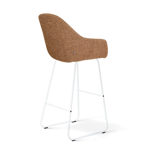 Nolon Nino-Mae barkruk bruin blend - wit onderstel - 75 cm