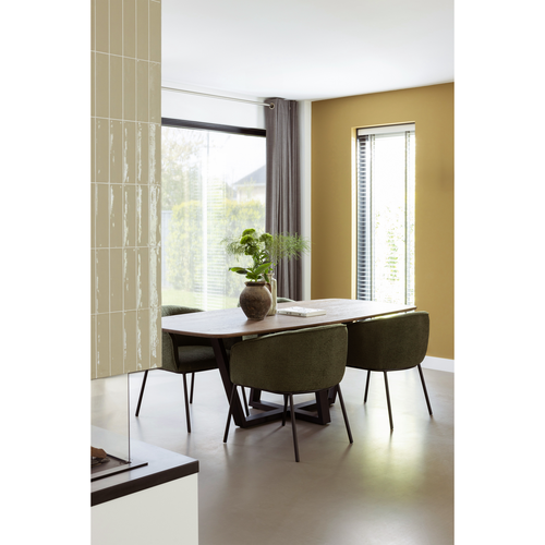 WOOOD eetkamerstoel Leon - Bouclé  - Forest Green - 77x61x63 - vtwonen shop