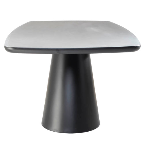 Giga Meubel Eettafel Moya - Deens Ovaal Zwart Hout - 200x100x76cm - vtwonen shop