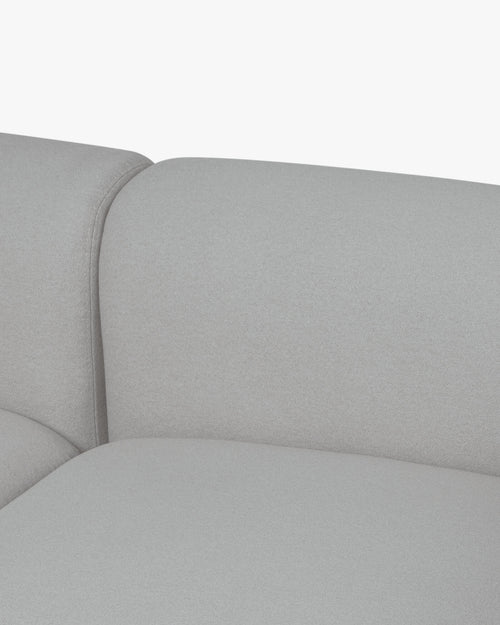 noo.ma Flom 3-zits bank lichtgrijs - soft zit, 262x96,5x68 cm