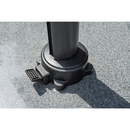 Hawaii parasol S - Ø300 cm - carbon black - taupe