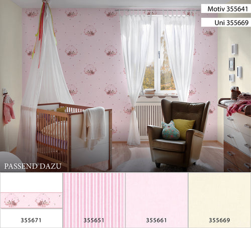 A.S. Création behangrand katjes roze, zilver en meerkleurig - 500 x 13 cm - AS-355671