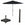 Garden Impressions stokparasol Lotus zwart Ø300 cm met 40kg Eureka voet en hoes