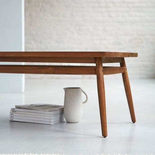 Tikamoon Twist - Massief teakhout salontafel - Naturel - vtwonen shop