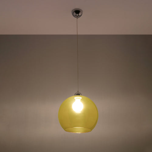 Sollux Lighting Hanglamp BALL geel - 30x30x120cm