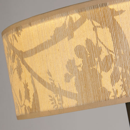 Searchlight Isla 3-lichts vloerlamp, kap van gerecycled papier en zwart metaal