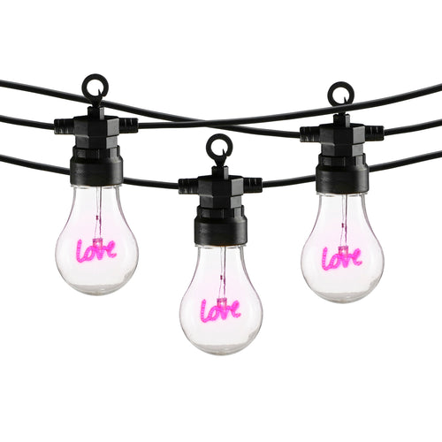 Luca Lighting Love LED Lichtsnoer Buiten - L450 cm - Roze - vtwonen shop