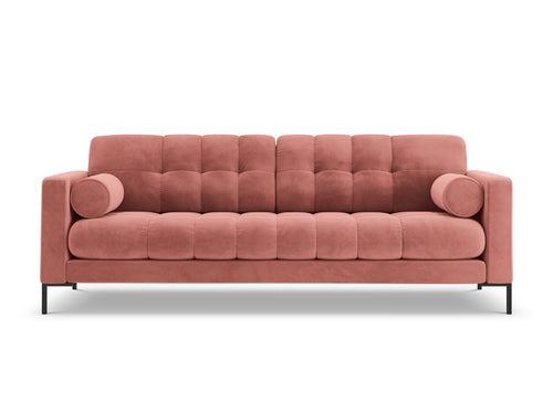 Cosmopolitan Design Bank Bali 4-zits, flueel, roze - 96x217x75cm