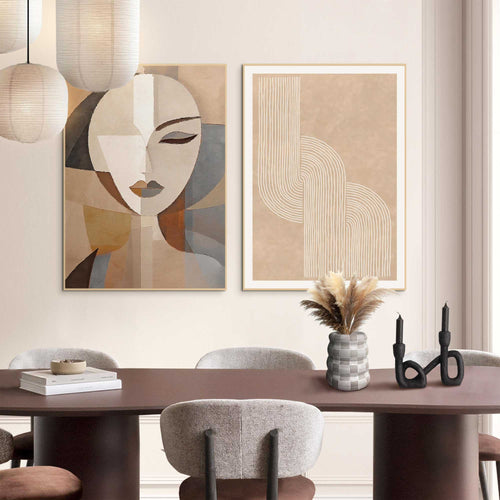 Reinders schilderijen set Abstract portret - 70x50cm
