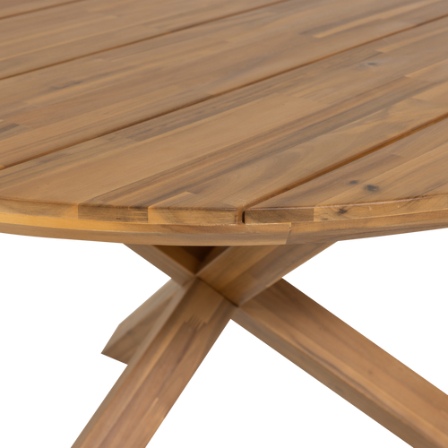 WOOOD tuintafel rond Kiro - Acacia Hout - Naturel - 76x135x135