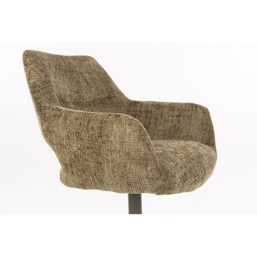 Housecraft Living Merel Eetkamerstoelen Armleuning Groen - Set van 2
