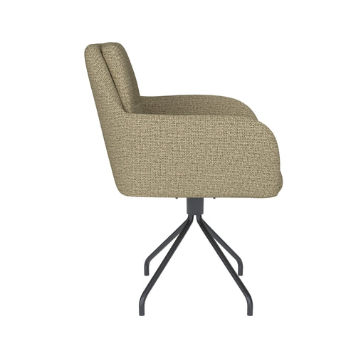 Housecraft Living Pete Eetkamerstoel Draaibaar Metaal Spider Pistache groen