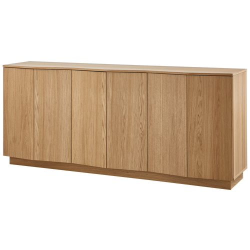 WOOOD Zuma dressoir - Push-To-Open - Eiken - Transparant - 85x22x45 - vtwonen shop