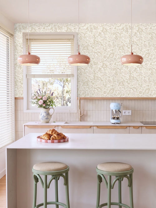 ESTAhome behang vintage bloemen beige - 50 x 900 cm - 132236