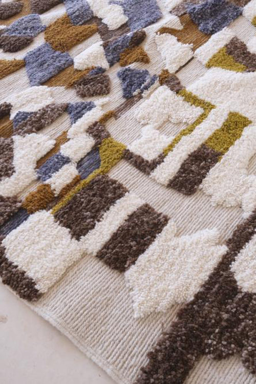 AFK Living vloerkleed Berber - handgemaakt - Wol - 455 x 327 cm