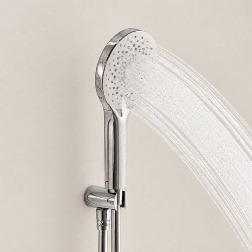 LOMAZOO inbouwdoucheset Cassia - met thermostaatkraan & ronde handdouche - chroom