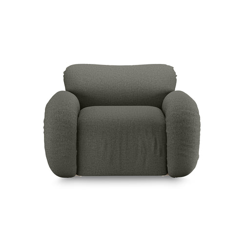 HKLIVING fauteuil Arc lounge – wander army green – frame sand - vtwonen shop