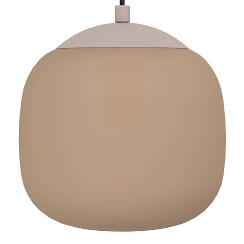 EGLO hanglamp Cominio - e27 - 88,5 cm - zandkleurig/taupe - glas