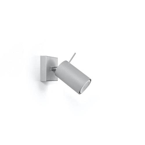 Sollux Lighting Wandlamp RING 1 grijs - 8x16x8cm