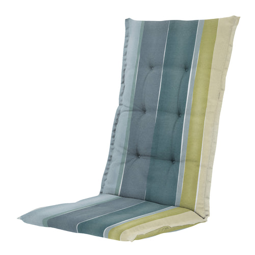 Madison tuinstoelkussen hoge rug Nox - mulitkleur - 123x50x5cm - set van 4
