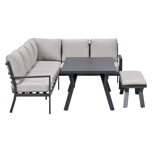 Garden Impressions Lounge dining set Senja 4-delig rechts - sandstone