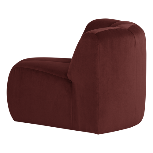 WOOOD hoekelement Mojo - Velvet - Kastanjebruin - 74x110x110