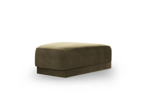 Micadoni Poef Miley flueel, groente - 79x88x40cm