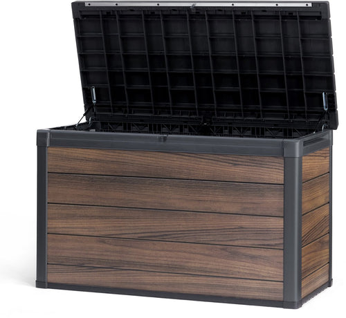 Keter Signature Opbergbox 757L - 151.7x72.5x90cm - Rosewood - vtwonen shop