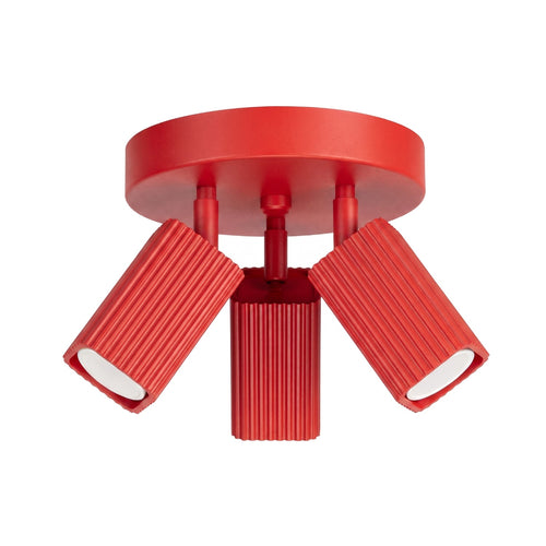 Sollux Lighting Plafondlamp RAYO 3P rood - 20x20x18cm
