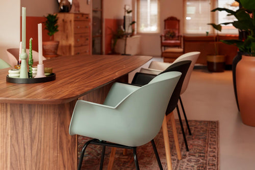 MaximaVida eetkamerstoel Cuyp XXL ijsblauw  conische stoelpoten- 2 stuks