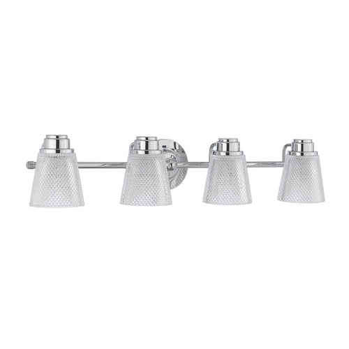 Hudson 4-lichts wandlamp gepolijst chroom IP44